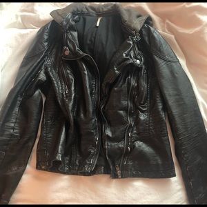 Free People Moto Hooded Jacket